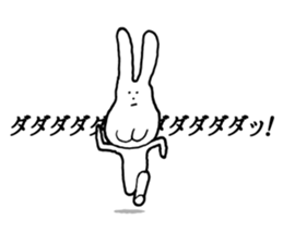 Chin God buttocks chin rabbit 2 sticker #6447108