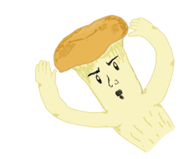 Eringi Mushroom. sticker #6447646