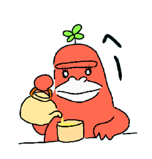 Dreaming gorilla 8 sticker #6448656