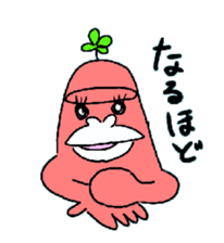 Dreaming gorilla 8 sticker #6448668