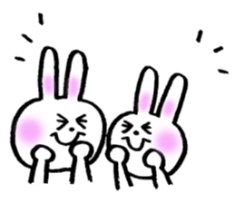 Pretty rabbits sticker #6448778