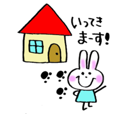 Pretty rabbits sticker #6448790