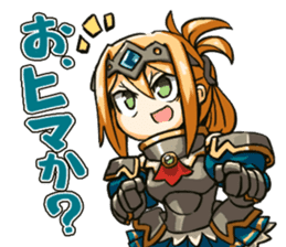 Female knight would like to play a game. sticker #6448913