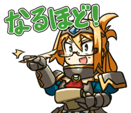 Female knight would like to play a game. sticker #6448926