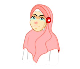 Hijab Muslim Girl - Fona sticker #6449125
