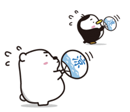 AAUGH! Polar bear & Penguin(3) sticker #6449172