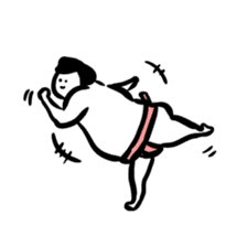 Sticker of funny sumo sticker #6451113