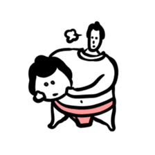 Sticker of funny sumo sticker #6451120