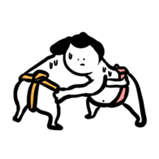 Sticker of funny sumo sticker #6451135