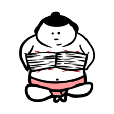 Sticker of funny sumo sticker #6451141