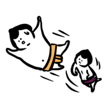 Sticker of funny sumo sticker #6451147