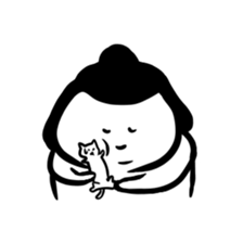 Sticker of funny sumo sticker #6451151