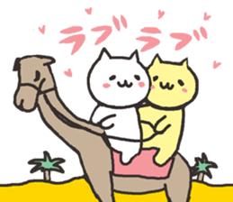 Cute cats in love 2 sticker #6451173