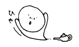 The round character sticker #6451318