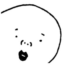 The round character sticker #6451320