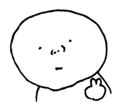 The round character sticker #6451322