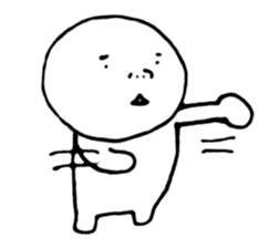 The round character sticker #6451326