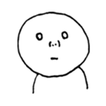 The round character sticker #6451340