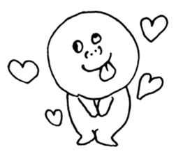 The round character sticker #6451342