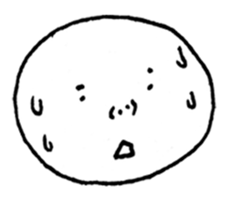 The round character sticker #6451347