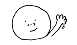 The round character sticker #6451351