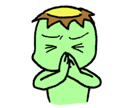 Still work hard Kappa-kun sticker #6451718