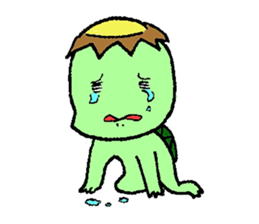 Still work hard Kappa-kun sticker #6451722