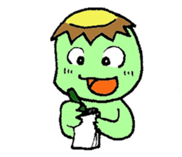 Still work hard Kappa-kun sticker #6451725