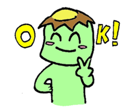 Still work hard Kappa-kun sticker #6451726