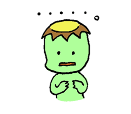 Still work hard Kappa-kun sticker #6451728