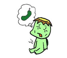 Still work hard Kappa-kun sticker #6451731