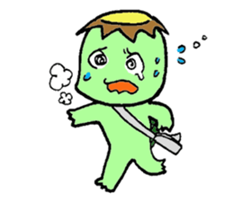 Still work hard Kappa-kun sticker #6451734