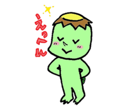 Still work hard Kappa-kun sticker #6451736