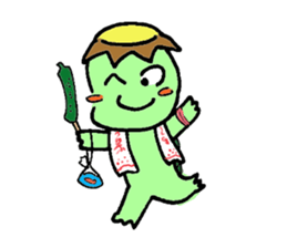 Still work hard Kappa-kun sticker #6451744