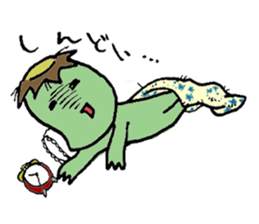 Still work hard Kappa-kun sticker #6451748