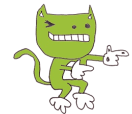 Cat of goo and Mu sticker #6452281