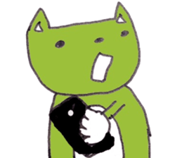 Cat of goo and Mu sticker #6452308