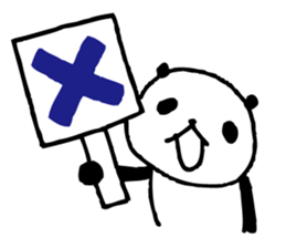 Big character panda2 sticker #6453639