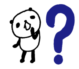 Big character panda2 sticker #6453650