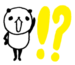 Big character panda2 sticker #6453651