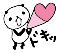 Big character panda2 sticker #6453666
