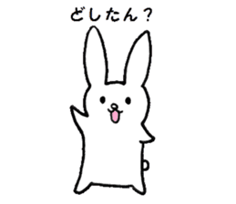 The Hiroshima dialect rabbit sticker sticker #6454033