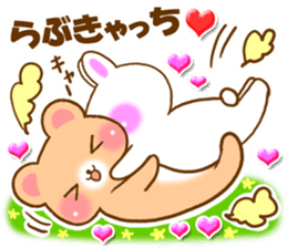Rabbit and bear Love sticker Special sticker #6454202