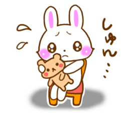 Rabbit and bear Love sticker Special sticker #6454224