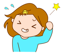 Girl mood sticker #6454688