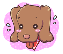 Cute dog RUI sticker #6454934