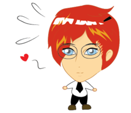 love you cartoon sticker #6455512