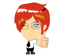 love you cartoon sticker #6455518