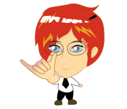 love you cartoon sticker #6455522