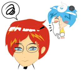 love you cartoon sticker #6455529